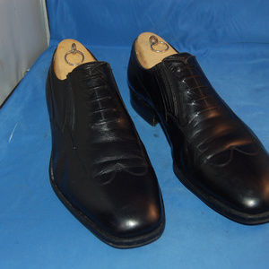 Gravati Handmade Black Leather Loafers Mens 11.5W